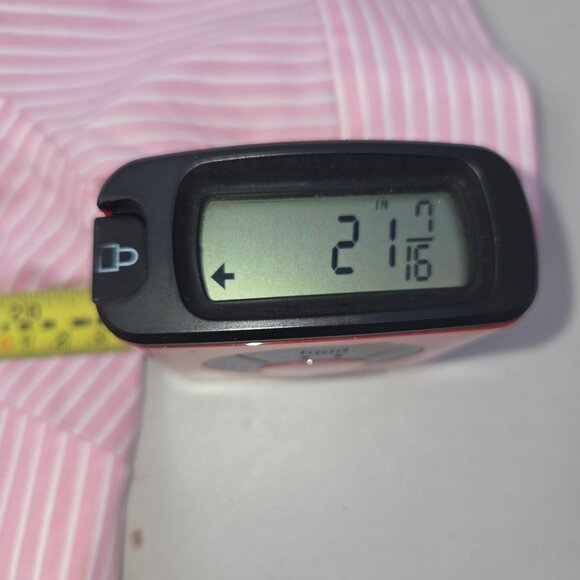 Talbots Plus Petite 18WP Non-Iron Pink & White Striped Button-Down Shirt 4206 - Picture 4 of 6